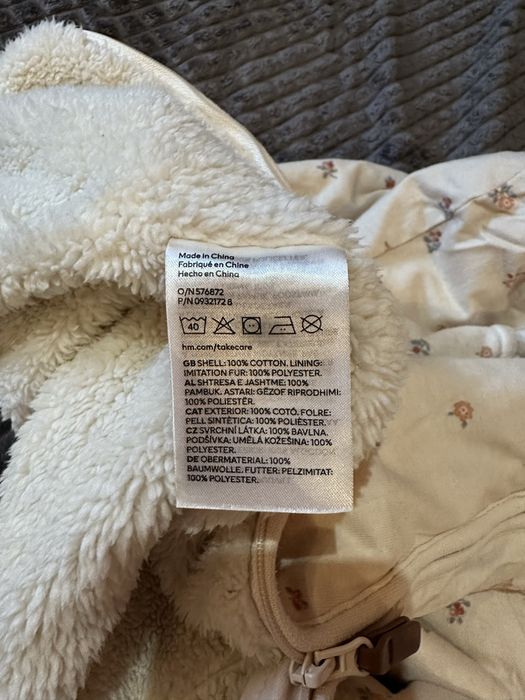 Утеплений комбінезон H&M 4/6 місяців осінь/весна