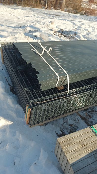 Ogrodzenie panelowe 3d 153cm komplet