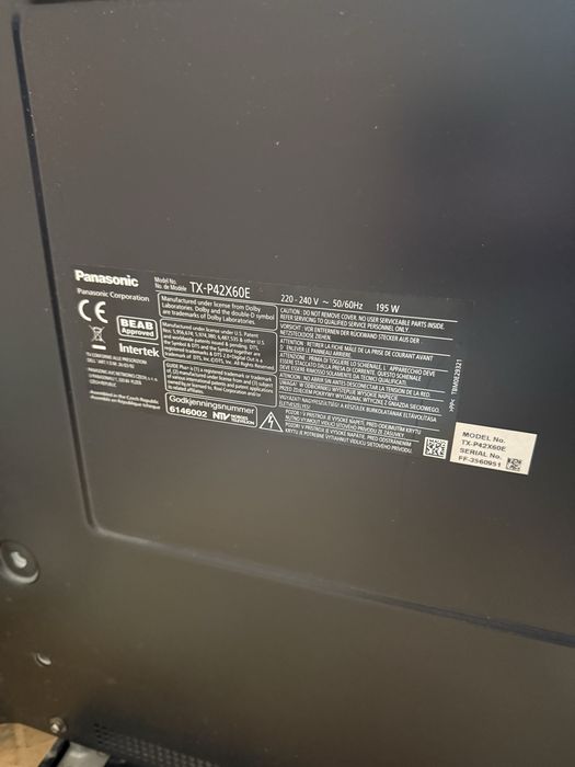 Panasonic TX-P42X60