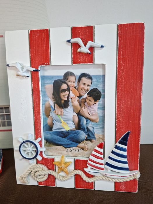 Porta-retratos decorativo estilo marítimo / praia