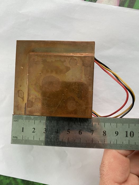 Радіатор мідний вентилятор 7*6,5