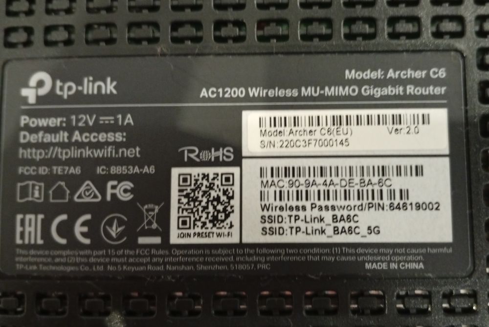 Router TP-Link Archer C6