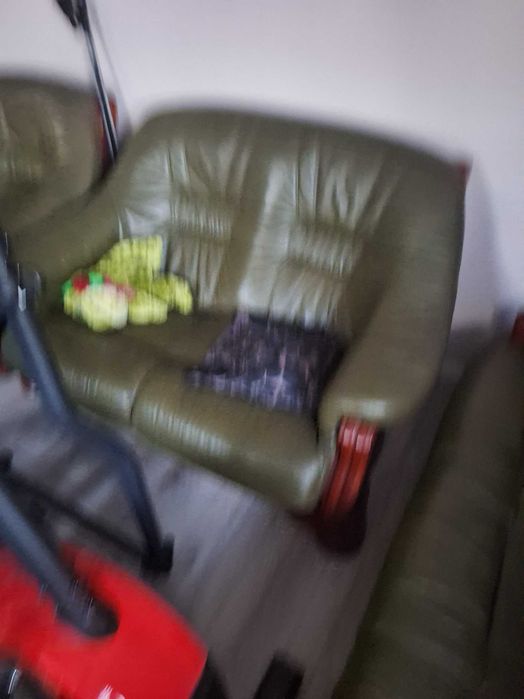 Kompket wypoczynkowy skórzany 3,2,1