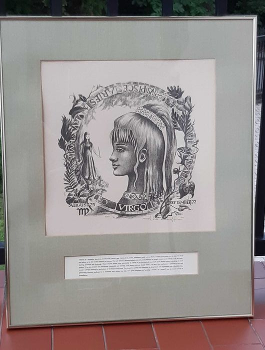 litografia  Alicja Lauffer 1971 rok