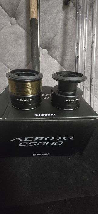 Komplet wędek gruntowych z kołowrotkami shimano Aero XR c5000