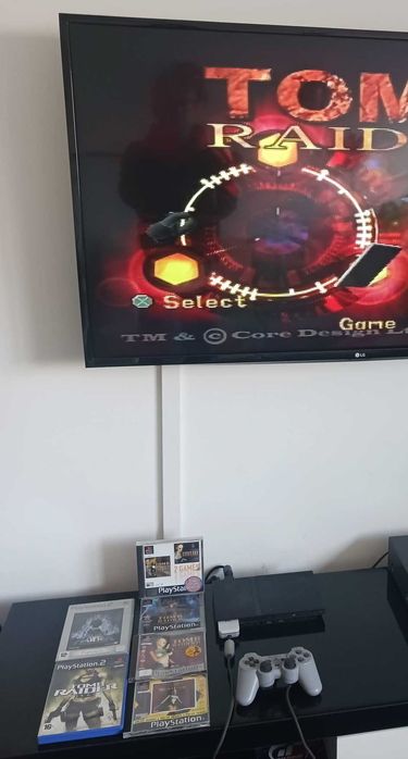Playstation 2 + Jogos Tom Raider