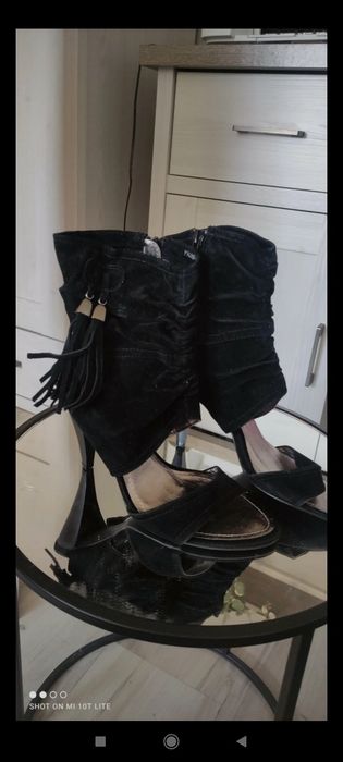 Szpilki czarne Palce odkryte