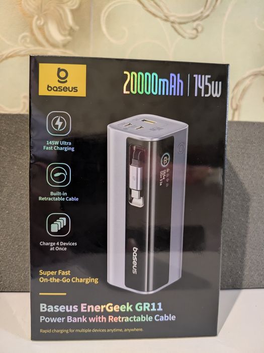 Павербанк Baseus EnerGeek GR11 | 20000mAh | 145W | Grey
