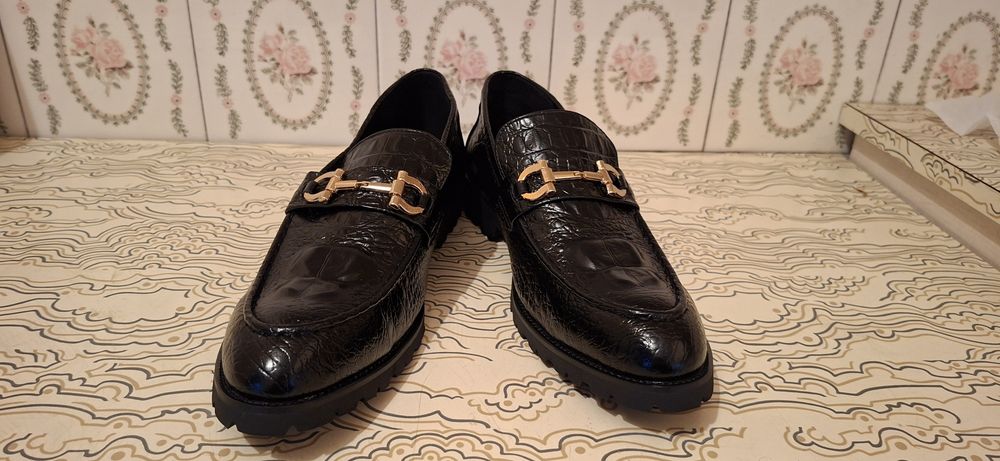 Nowe Loafersy w kolorze czarnym