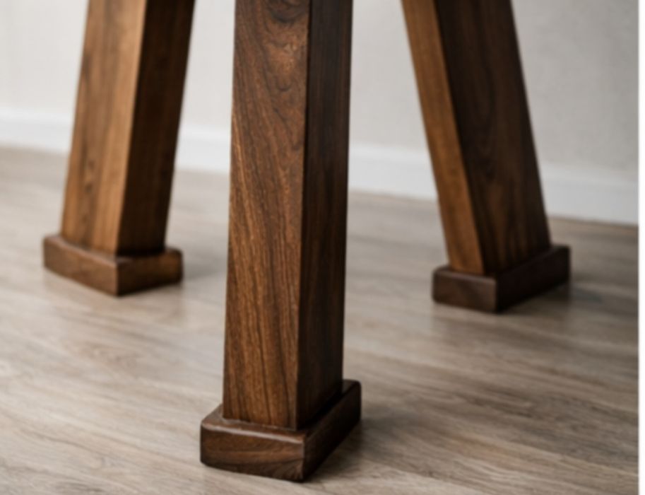 Круглий/Кухонний стіл з масиву горіха з епоксидною заливкою