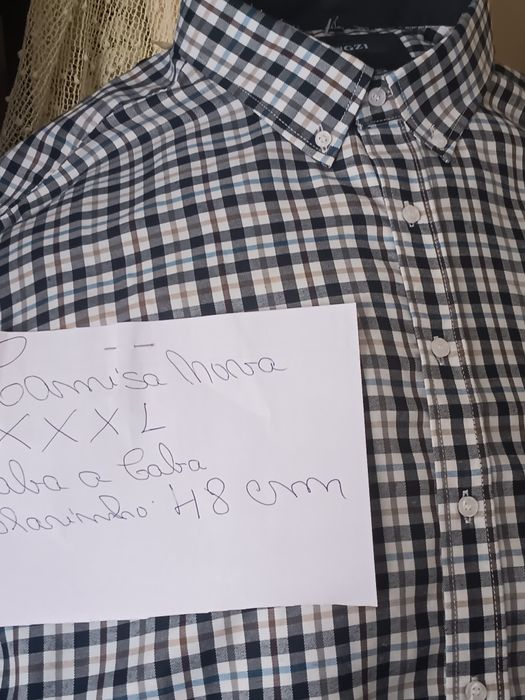 Camisas de homem tamanhos grandes