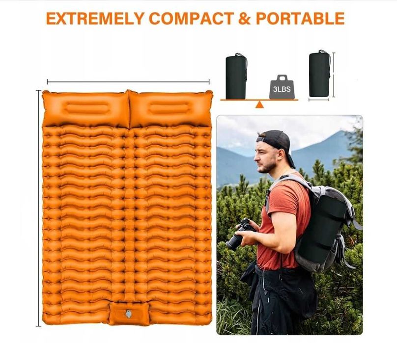 Materac mata samopompująca dwuosobowy