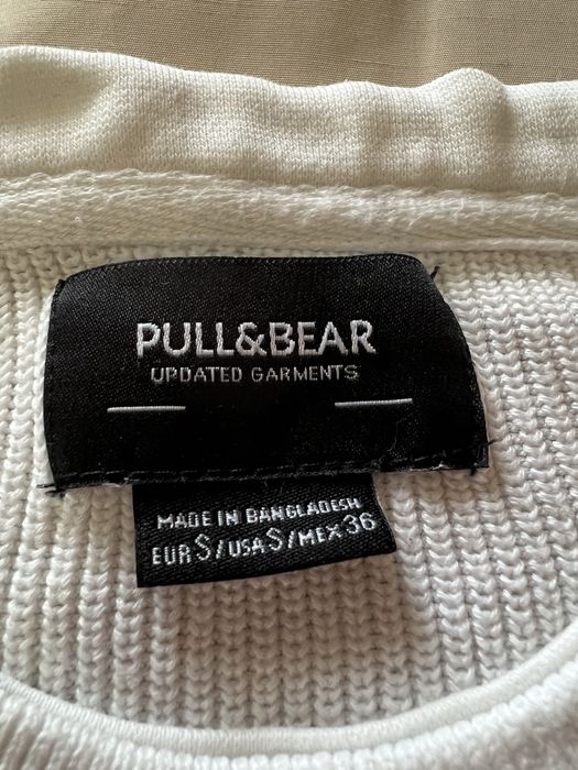 Camisola branca Pull&Bear malha fina - tamanho S