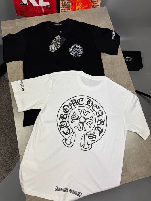 Футболка Chrome Hearts чорні і біла
