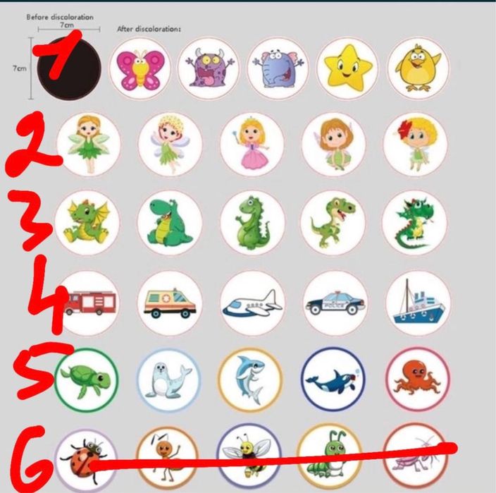 Наліпки в горщик багаторазові