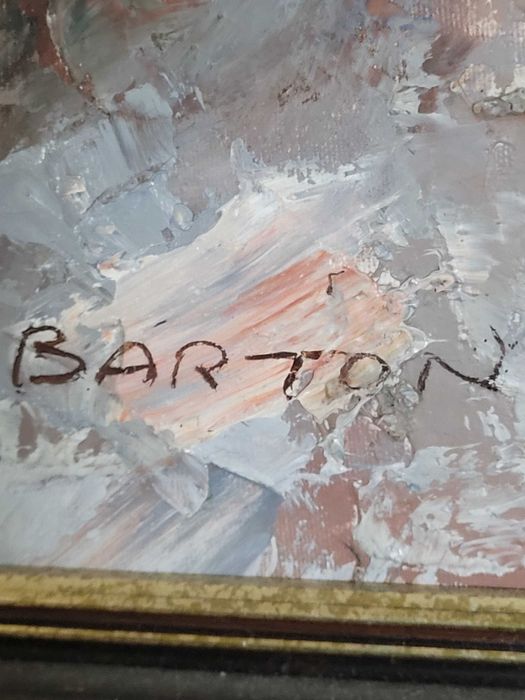 Sprzedam obraz olejny podpisany przez E. Bartona