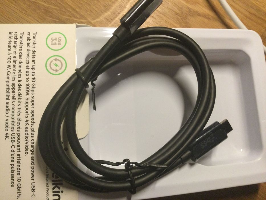 Kabel USB Belkin USB C - USB C, czarny, 1m (F2CU052BT1M-BLK)