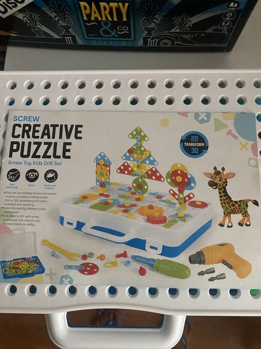 Kit Puzzele Creative com berbequim eletrico