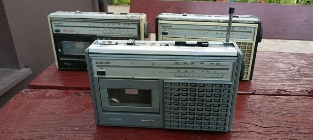 Zestaw 3x Radiomagnetofon UNITRA WILGA RM 301 | PRL Kolekcja