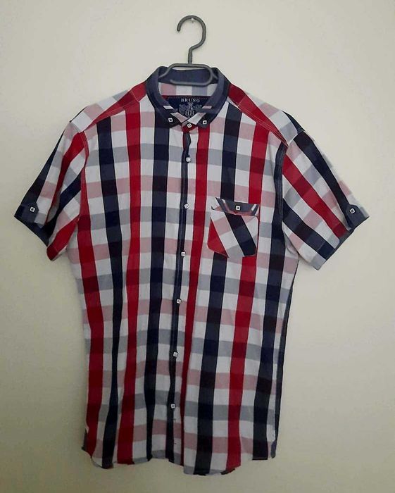 Shirt, koszula w kratę, na krótki rękaw – Bruno Barbetti