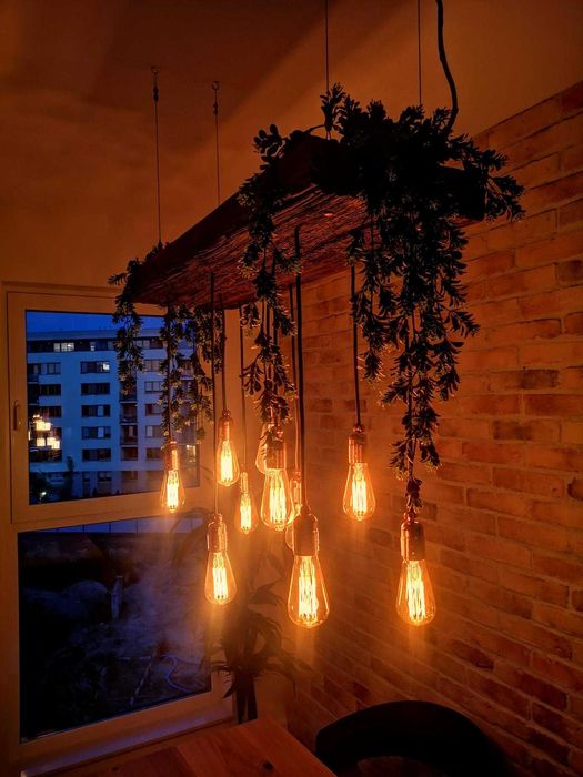 Lampa Stare Drewno Lampy sufitowe ścienne rustyk retro boho industrial