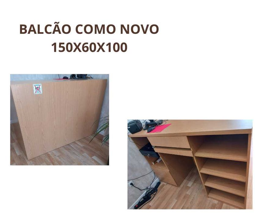 Balcão de Loja 150x60x100 (Estado Novo)