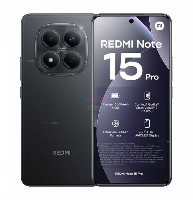 Нові Xiaomi Redmi note 15 pro 8/256Gb Global Version з блоком живлення