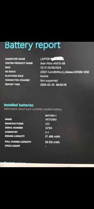 Acer Nitro 5 RTX4060 jak nowy - 21 mies. GW