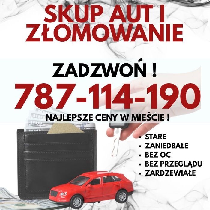 SKUP AUT – kasacja / złomowanie pojazdów / Gotówka od ręki