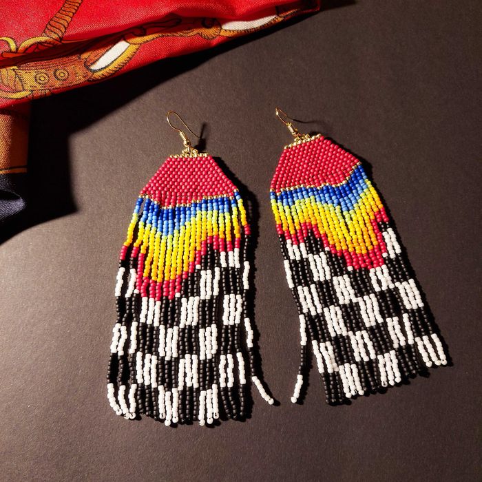Kolczyki boho hippie minimalistic style na randkę wesele do pracy