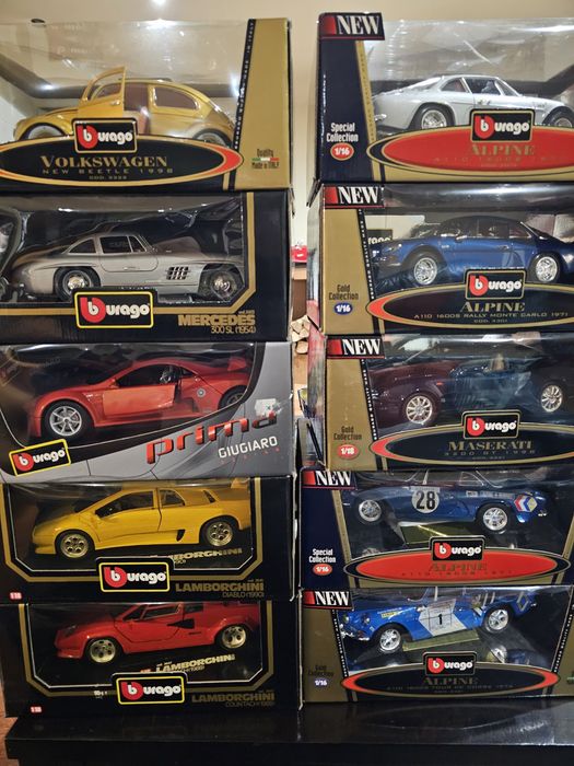 Kolekcja modeli Burago 1:18