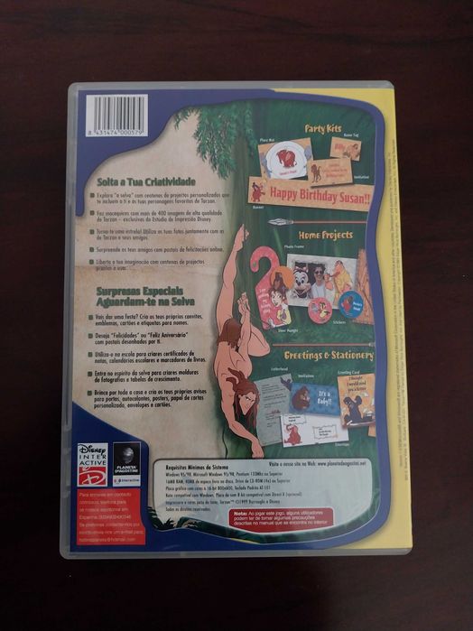 CD desenhos e animações Tarzan - ótimo para festas, convites, merchandising