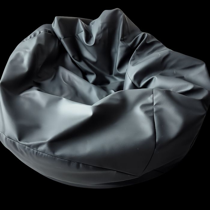 Pufa sako szara ekoskóra