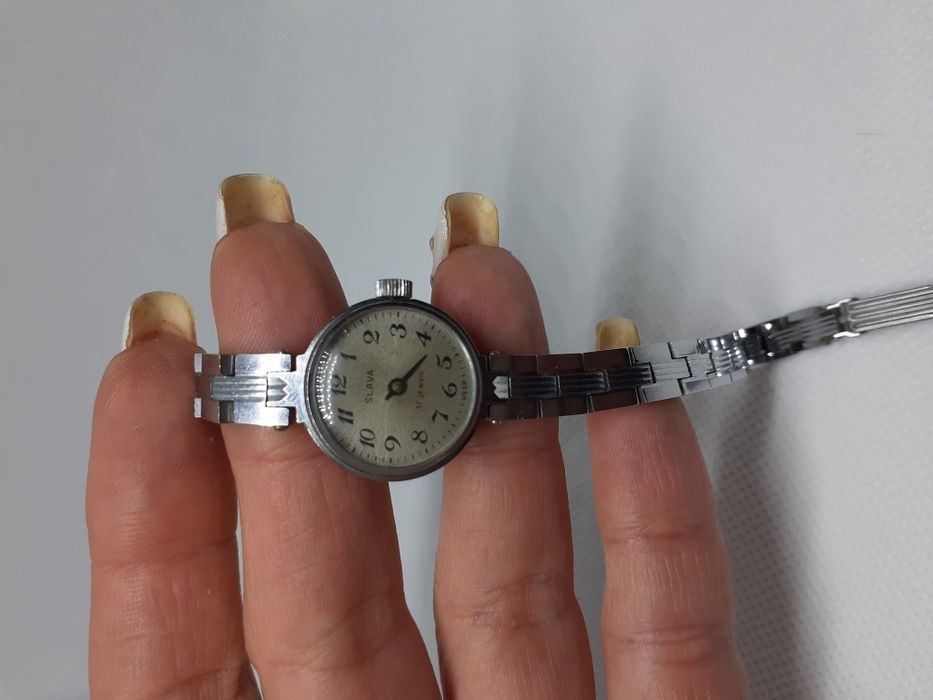 Часы СССР SLAVA (Слава) 17 jewels (made in USSR) с браслетом