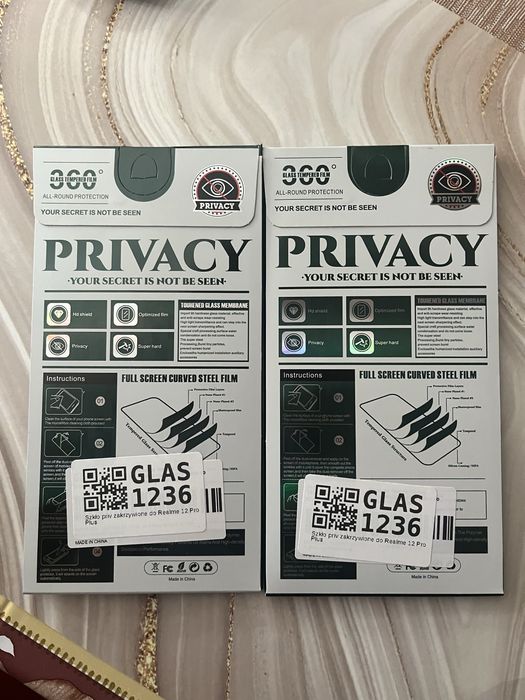 Szkło hartowane prywatność realme 12 pro