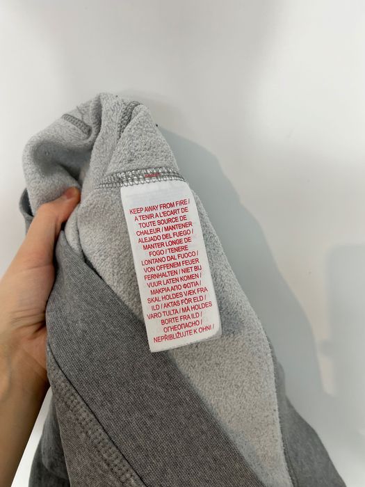 Unisex Hoodie Nike small logo swoosh grey y2k bluza