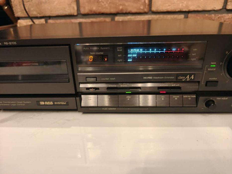 TECHNICS RS-B705 Wysoki model ! Magnetofon 3 głowicowy