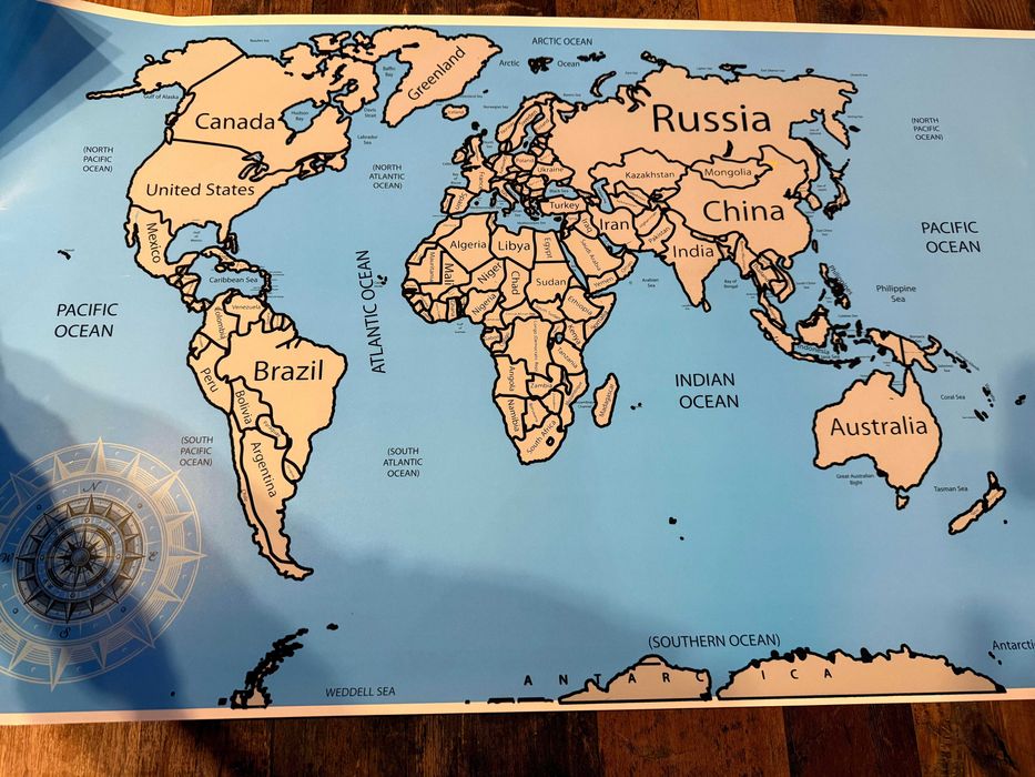 Mapa Mundo Viaja e Raspa