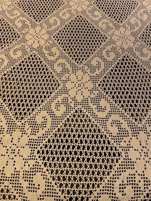 Colcha de renda branca