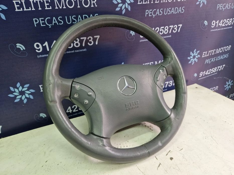 Volante usado pele com airbag MERCEDES 220 CDI W203