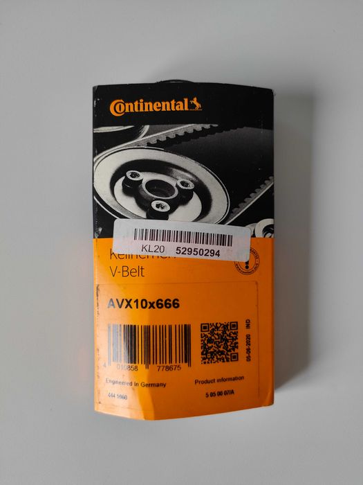 Ремень Continental AVX 10 x 666 CONTITECH V-Belt