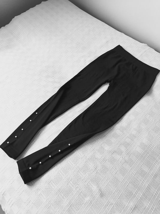 Leginsy damskie z koralikami, rozmiar M, nowe