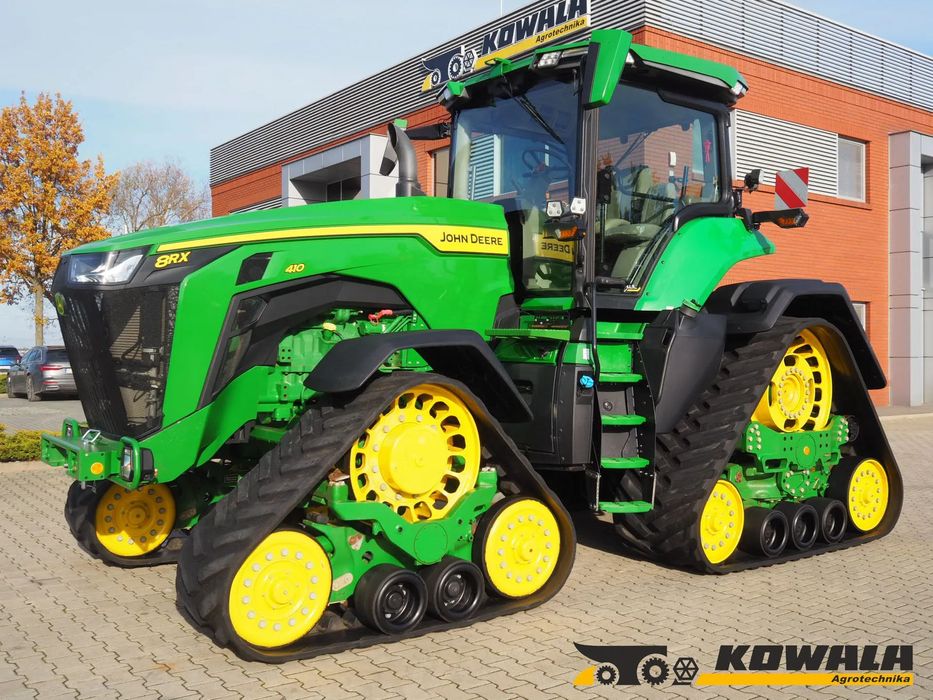 John Deere 8RX 410  Ciągnik rolniczy, traktor, gąsienicowy, kamera