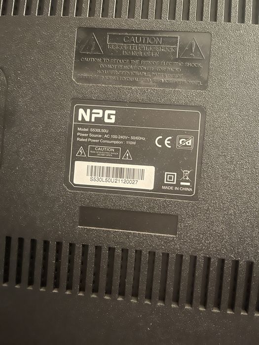 TV NPG - Smart TV - Avariada para peças