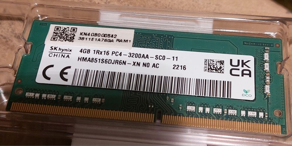 Модуль памяти для ноутбука DDR4 4GB 3200 Hynix
