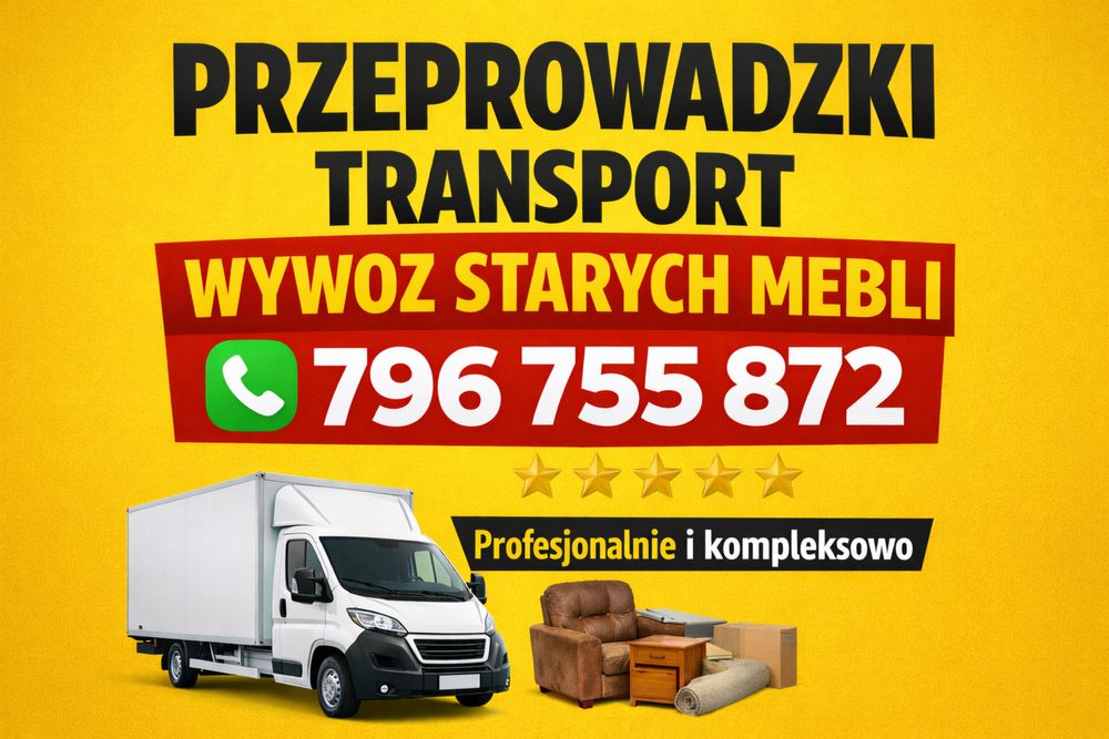 Przeprowadzki Transport Utylizacja mebli Bełchatów Tanio
