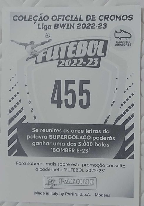 Cromo Cassiano 455 futebol 22/23 Mercado de Inverno