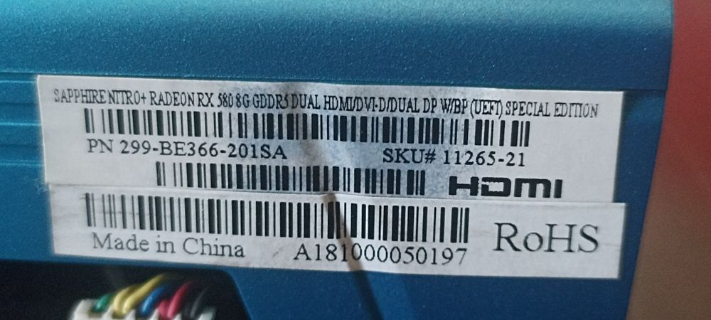 Gráfica Sapphire Nitro+ Radeon RX 580 8GB