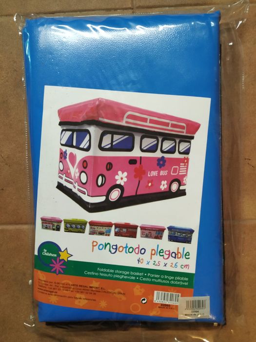 Caixa de Arrumação Pão de Forma - Nova - Rosa ou Azul