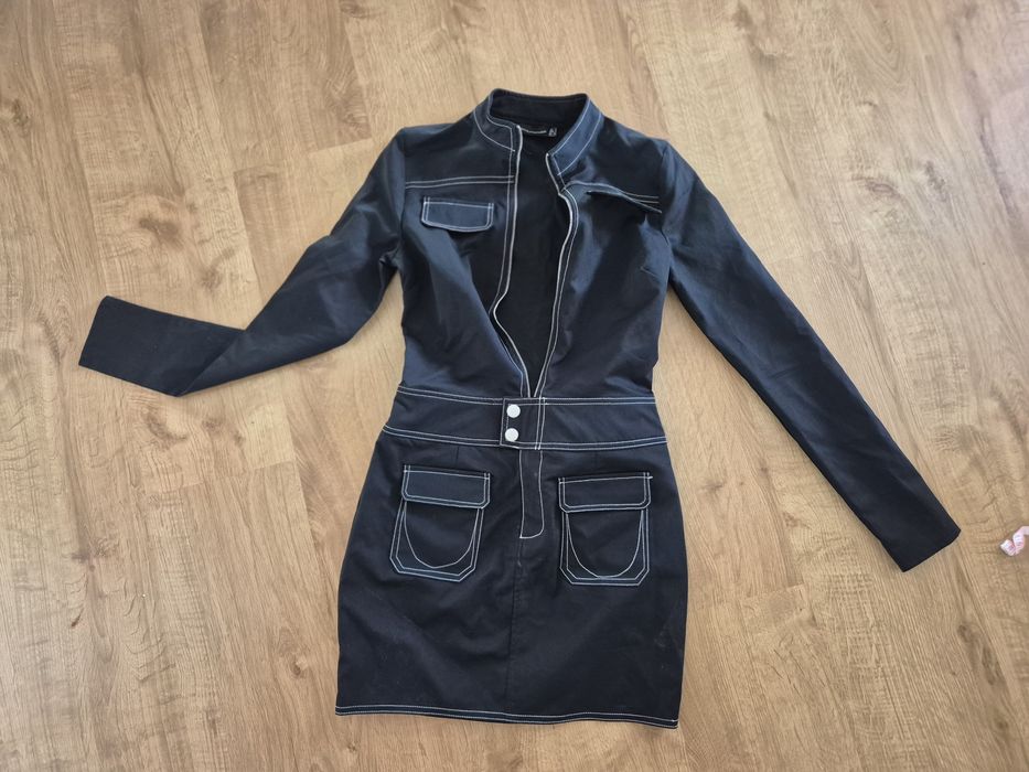 Sukienka czarna jak nowa 34 xs prettylittle thing